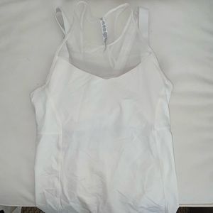 Lululemon white mesh tank top